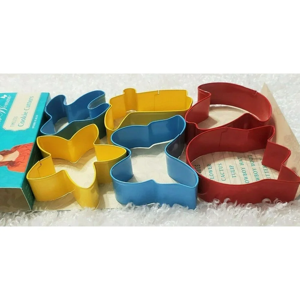 New Pioneer Woman Cookie Cutters Southwest Flower Cactus Cowboy Hat Boot Crafts